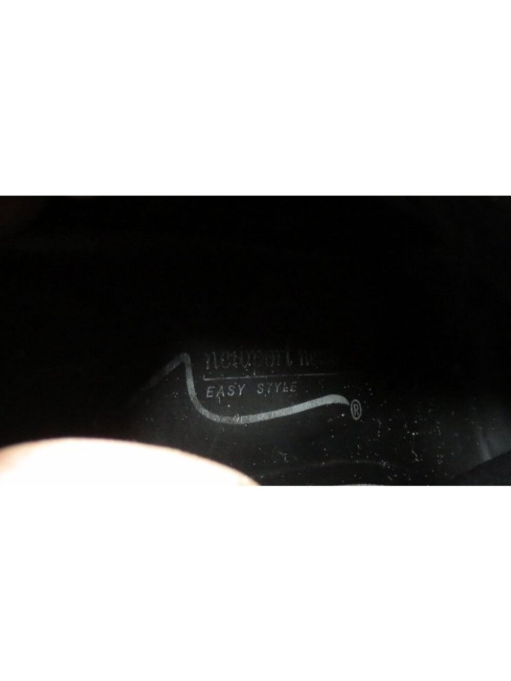 Newport News Easy Style Black Leather Buckle Embellished Heeled Ankle Booties 8 - Picture 14 of 14